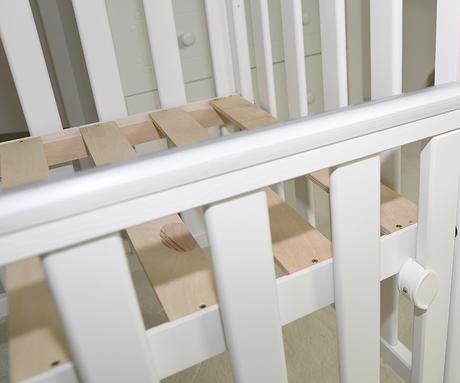 Postieľka tobi so znižovacou stranou 100x50, biela, šírka (cm): 50,dĺžka (cm): 100