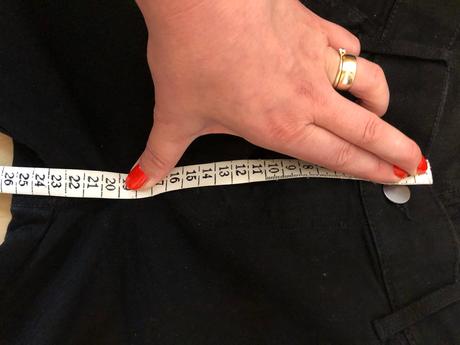 Čierne nohavice, h&m,32