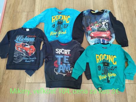 Chlapčenské oblečenie veľkosť 104, 104