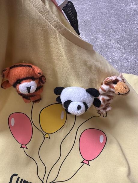 Tričko s mini plyšáčikmi, terranova,140