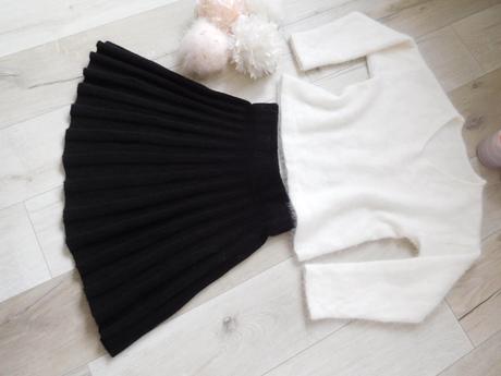 Pulovrík + suknička huňaté 36 /38 v,, 36