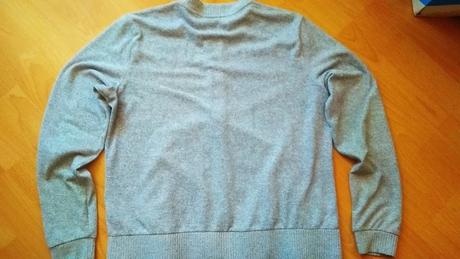 Sivý sveter na zips, 164