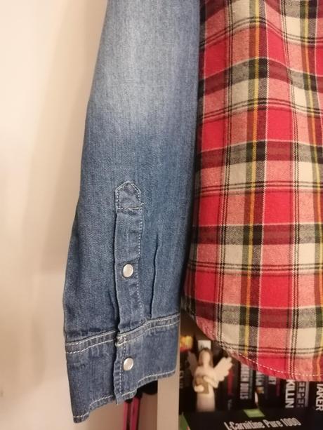 Trendy riflová košeľa vanilla star, m