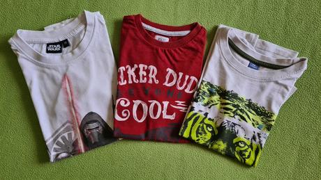 Tričká pre chlapca - cena spolu za 3 ks, 128