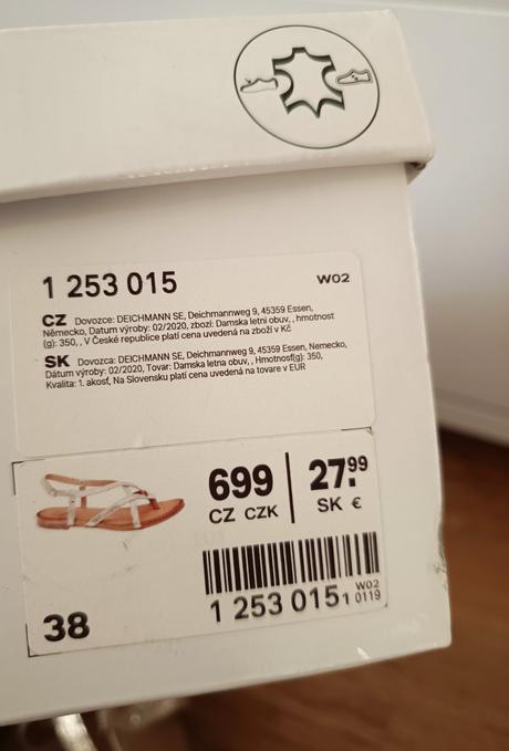 Kožené zlaté sandále, deichmann,38
