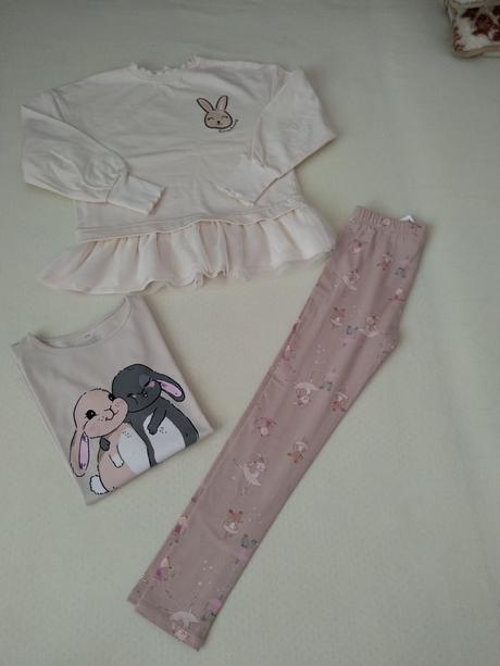 Dievčenská súprava zajačik veľkosť 140, sinsay,140