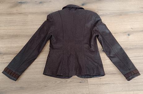Kabátik z pravej kože, s