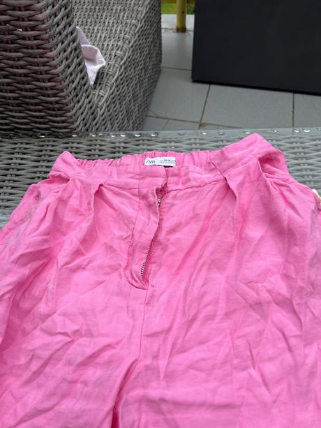 Nohavice letné široké, zara,164
