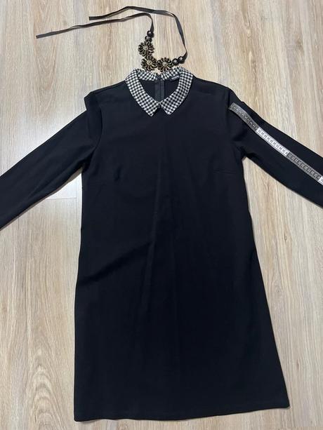 Čierne šaty + náhrdelník, sinsay,m