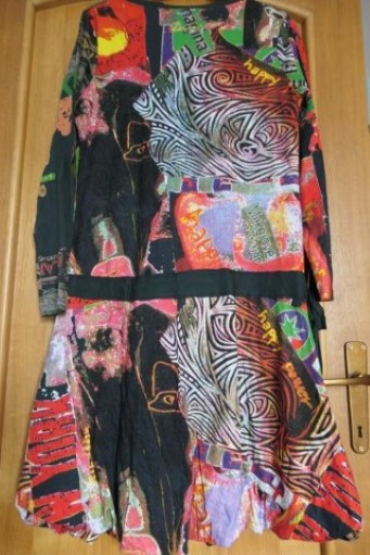 Desigual happy krasne svieze kvalitne saty l/xl, desigual,l