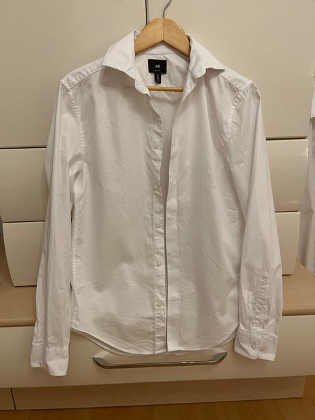 Biela košela, h&m,s