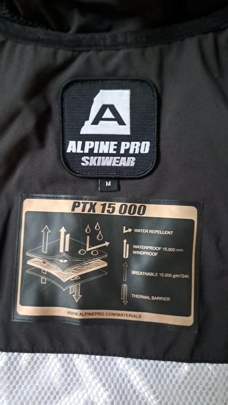 Vodeodolná dámska lyžiarska vetrovka alpinepro, alpine pro,m