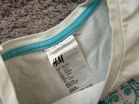 Letne pyžamo frozen h&m 98/104, h&m,98