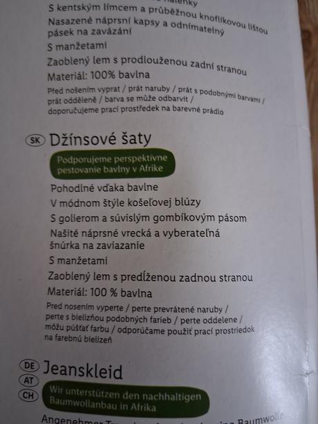 Riflové šaty, esmara,36