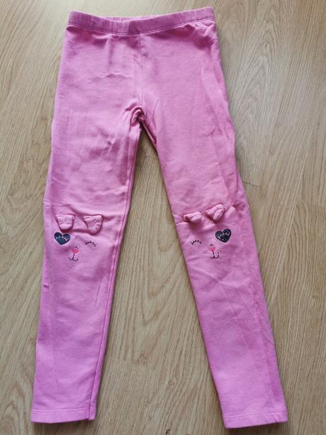 Ružové hrubé legíny little kids, 122