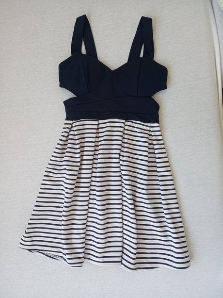 Šaty námornícky vzor, s