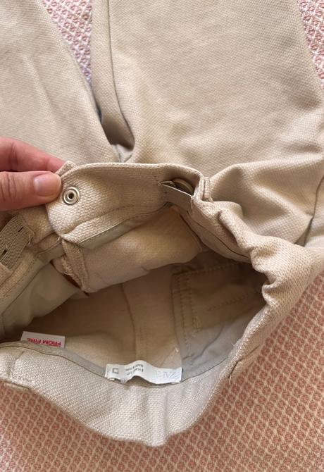 Béžové/krémové nohavice, zara, 110, zara,110