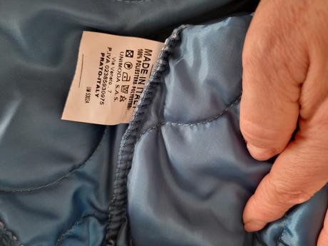 Petrolejová dlhá prešívaná vesta s kapucňou xl, xl