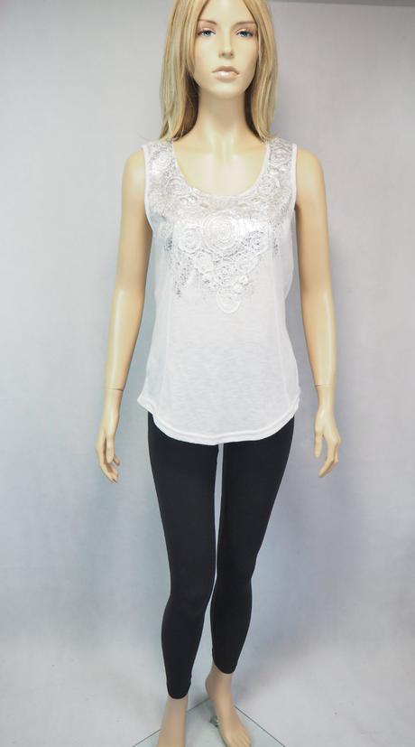 Luxusný biely top tramontana, 40