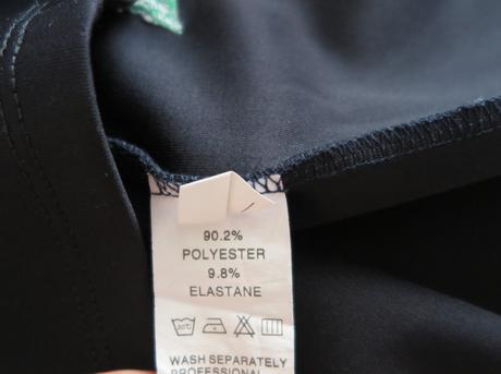 Elegantné čierne puzdrové šaty s výšivkou ruží, m