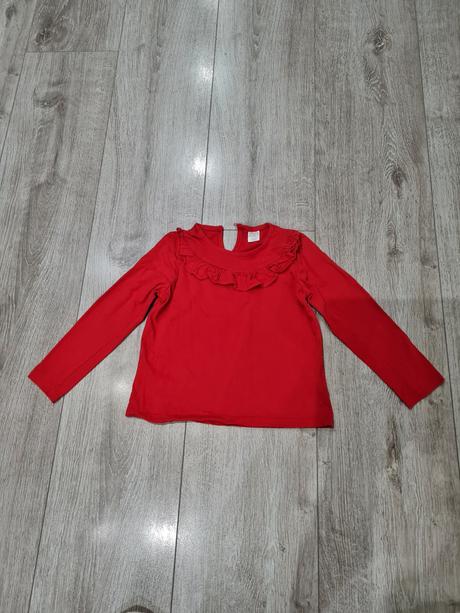 Červené bavlnené tričko, 128