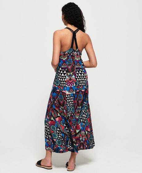Superdry krasne maxi šaty, superdry,s