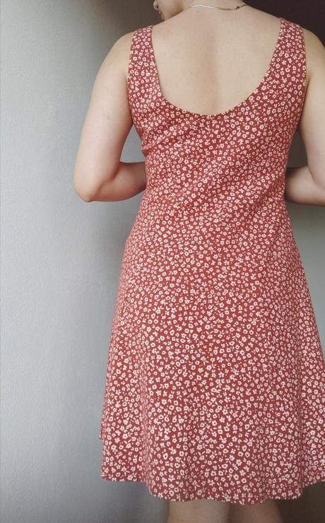 Letné šaty tehlovej farby, takko,l