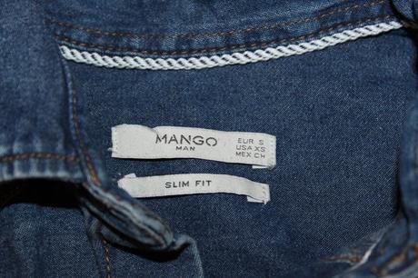 Riflová košeľa mango v. s, mango,s