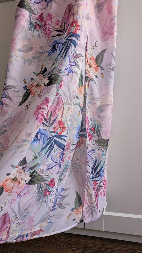 Kvetinové dlhé šaty s rozparkom mohito, mohito,l