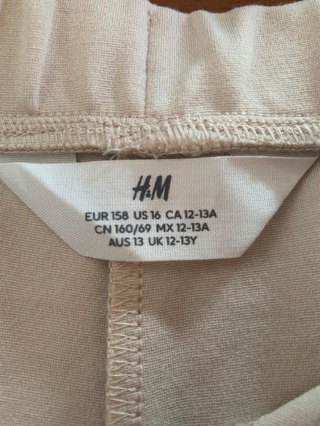 Béžové nohavice, zara,158