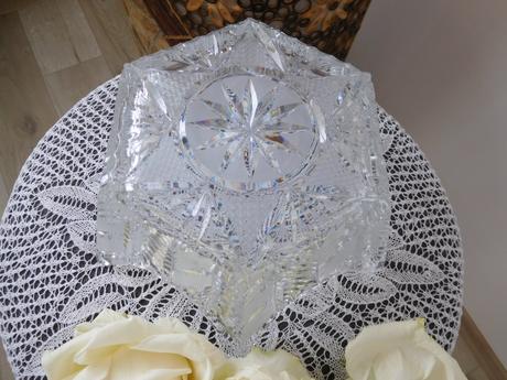 Kryštálová miska v tvare hviezdy-top top stav,, 