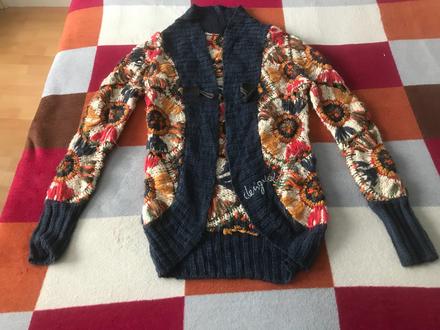 Svetrik upletovy, krasny, vel. m, zn. desigual, desigual,m