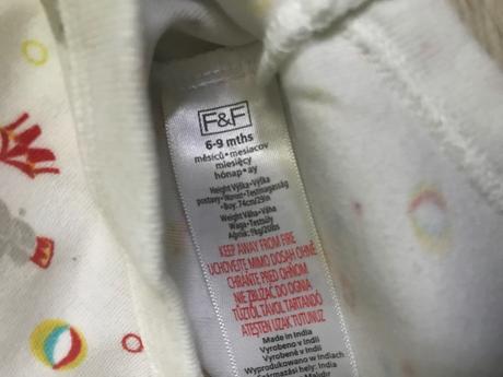 Body cirkus dlhý rukáv 6-9 mes., f&f,74