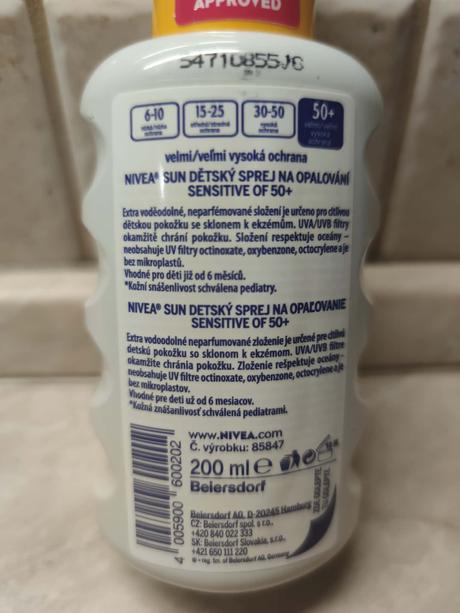 Nivea sun babies & kids sensitive protect spf 50+,