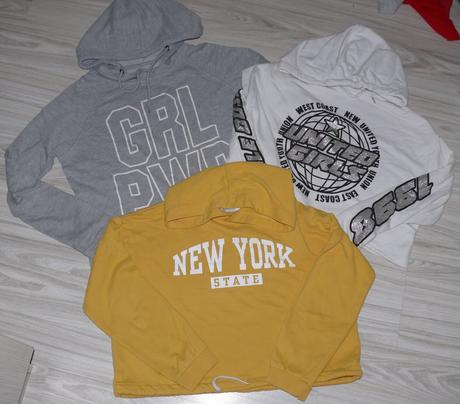 Crop top mikina 146-152, h&m,152