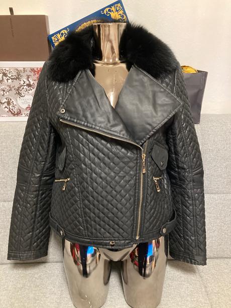 Bunda s pravou kožušinou, burberry,m