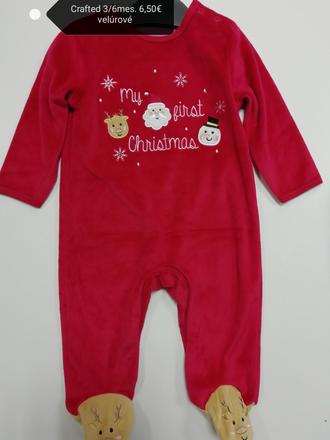 Vianočný overal dupačky, 68