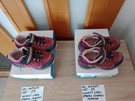 Dievčenské softshellove topánky zn.alpinex veľ.29, 29