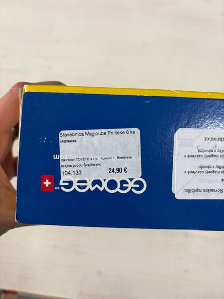 Geomag magneticke kocky pri rieke - krikodil,