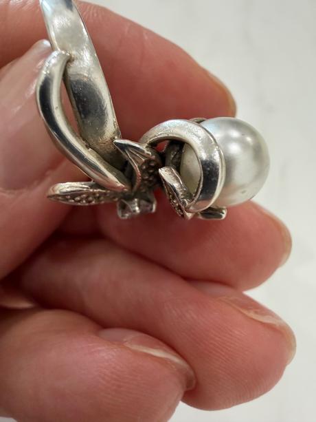 Vintage strieborny prsten,