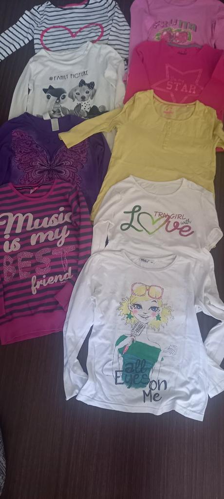 Tričká dlhý rukáv 134-140, 134