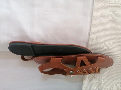 Hnedé letné topánky 42/43, 42