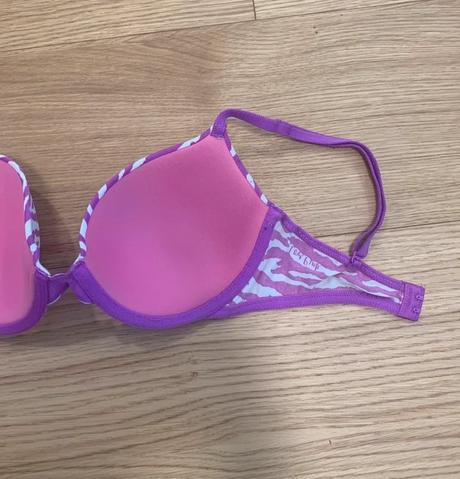Pink košíková fialová podprsenka 32d, victoria's secret,70d