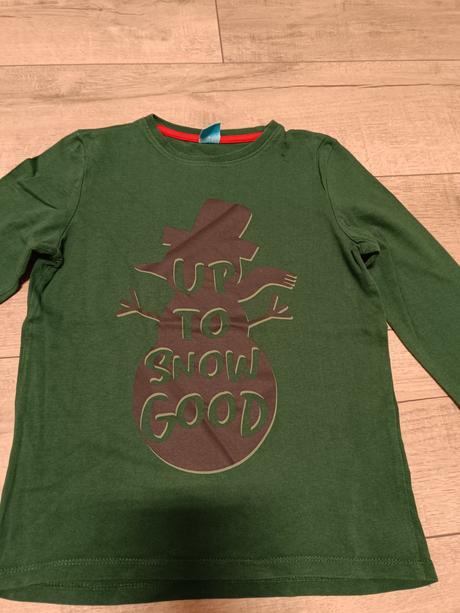 Tmavozelené tričko so snehuliakom, pepco,134