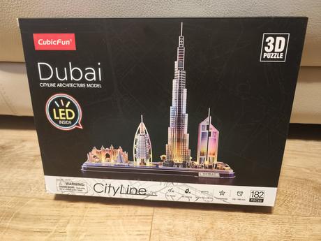 Cubicfun svietiace 3d puzzle dubai 182 dielikov,