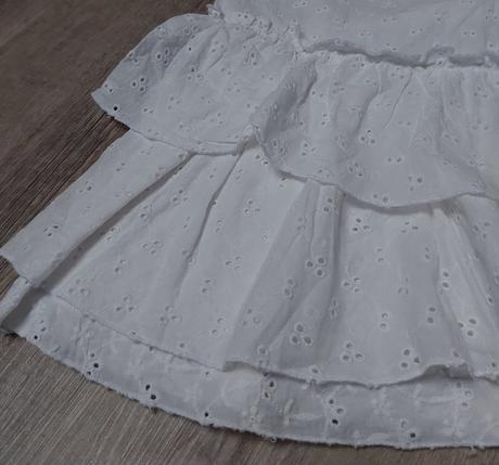 Biely madeirový top, zara,m