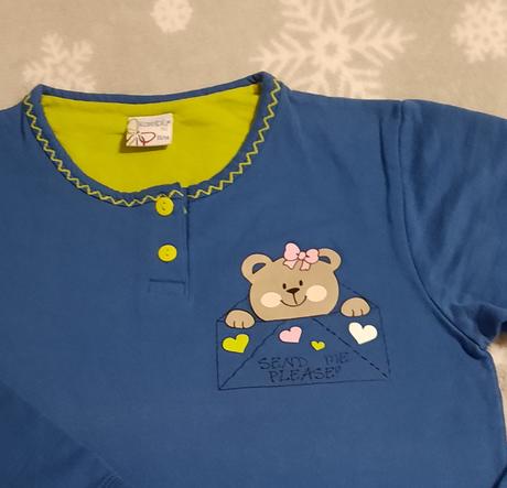 Pyžamkový vrchný diel + tričko grátis, 140