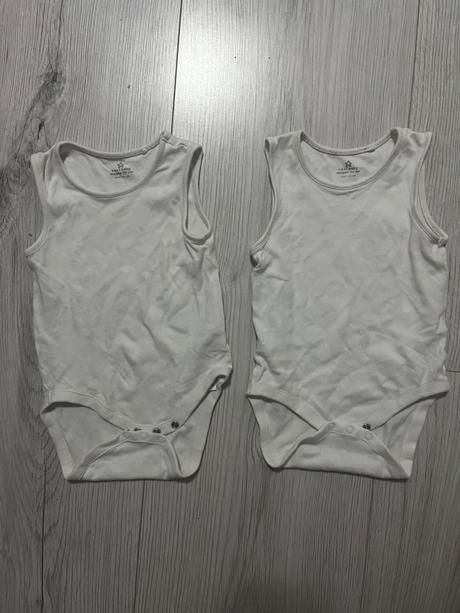 2 kusy bielych tielkovych body, next,86