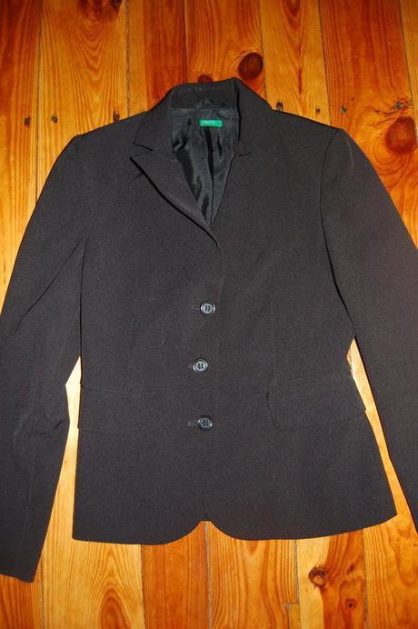 Čierne elegantné sako, benetton,36