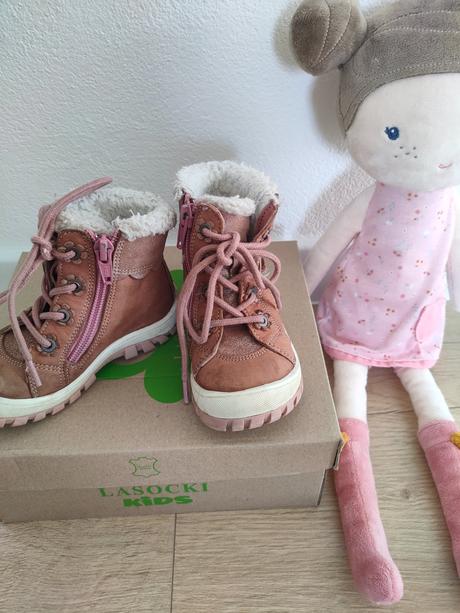 Dievčenské kožené zimné topánky lasocki, v. 21, lasocki,21